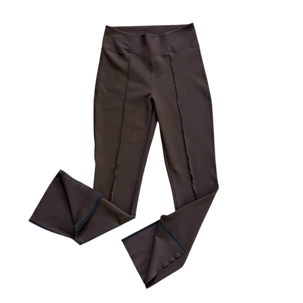 Époque Évolution Jet Set Flared Side Slit Pants Dark Brown Minimalist Women's 8
